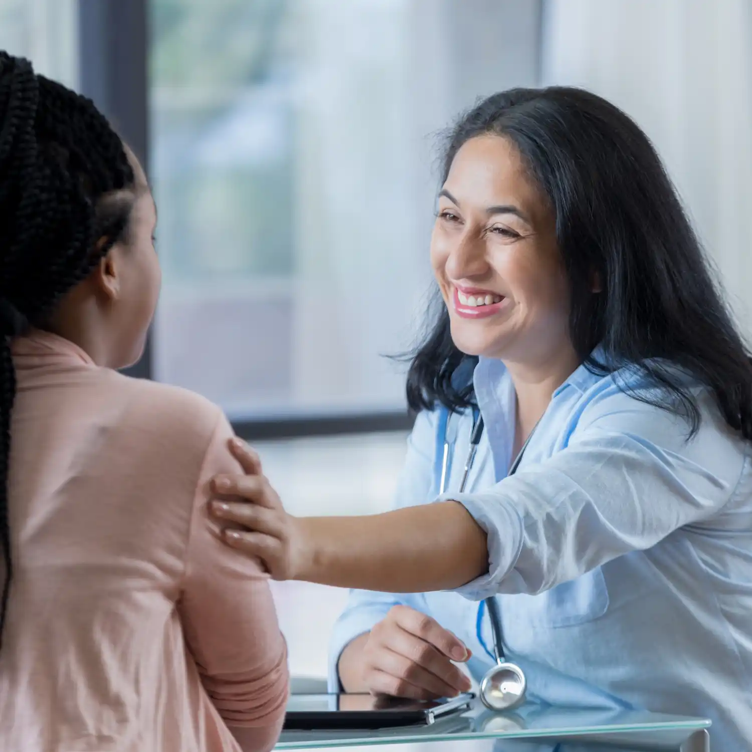Healthcare professional providing patient care